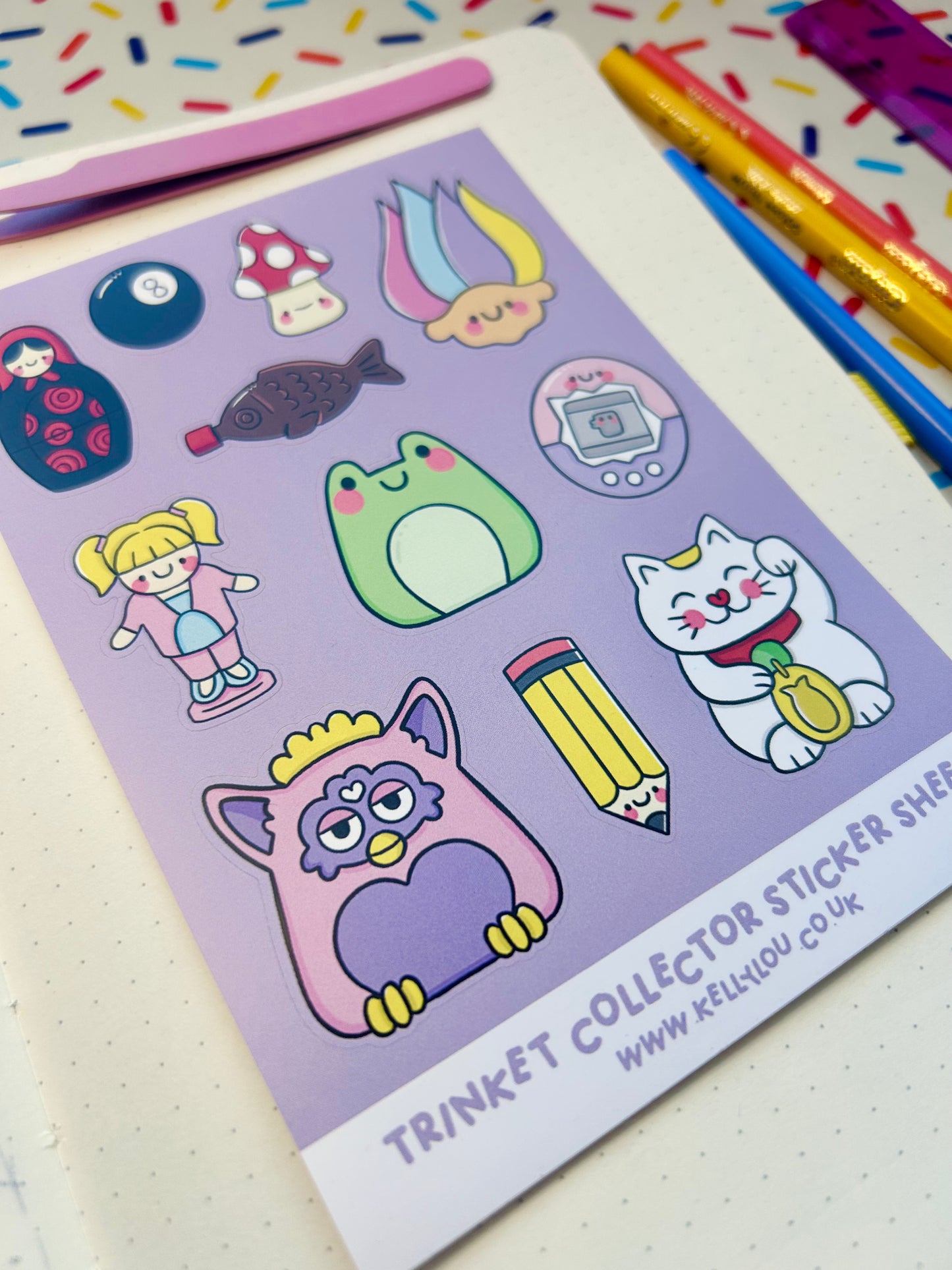 Trinket Collector - Vinyl Sticker Sheet