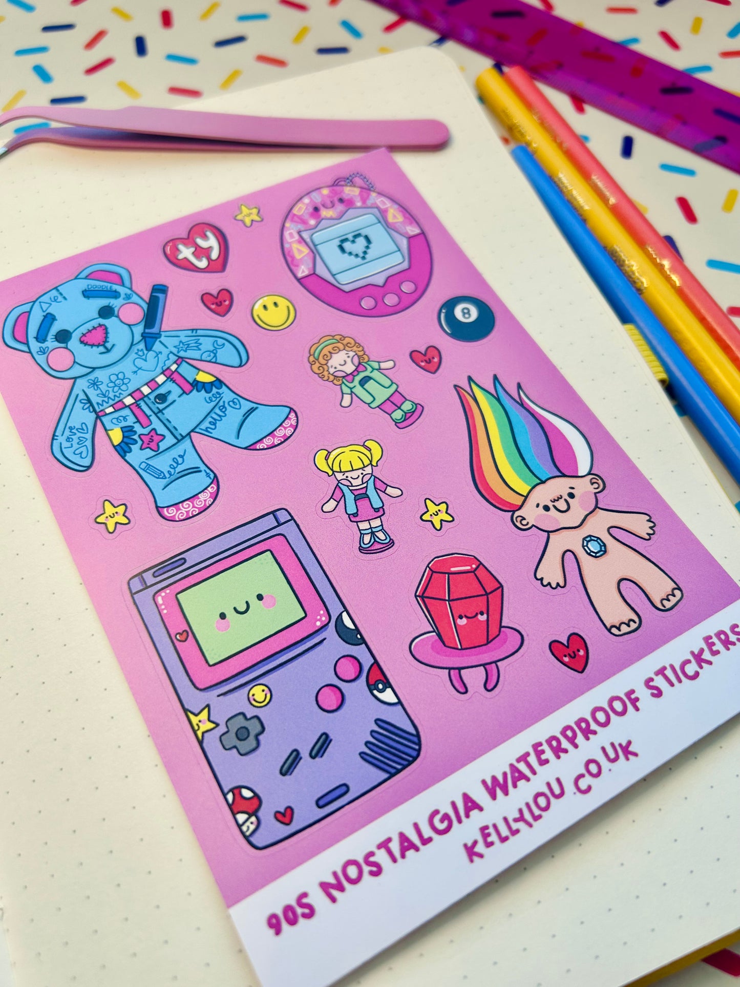 90s Nostalgia - Vinyl Sticker Sheet