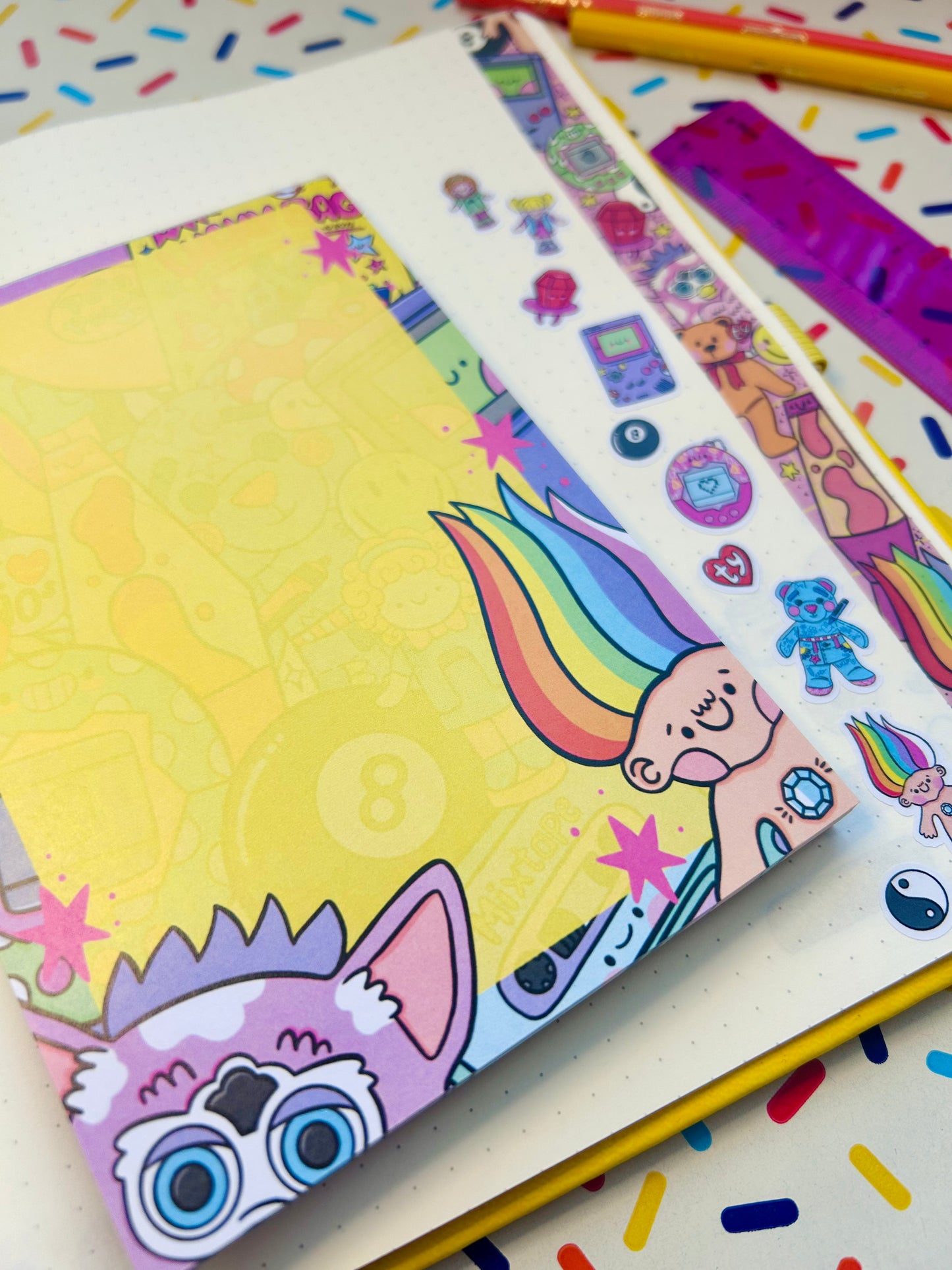 90s Nostalgia Notepad