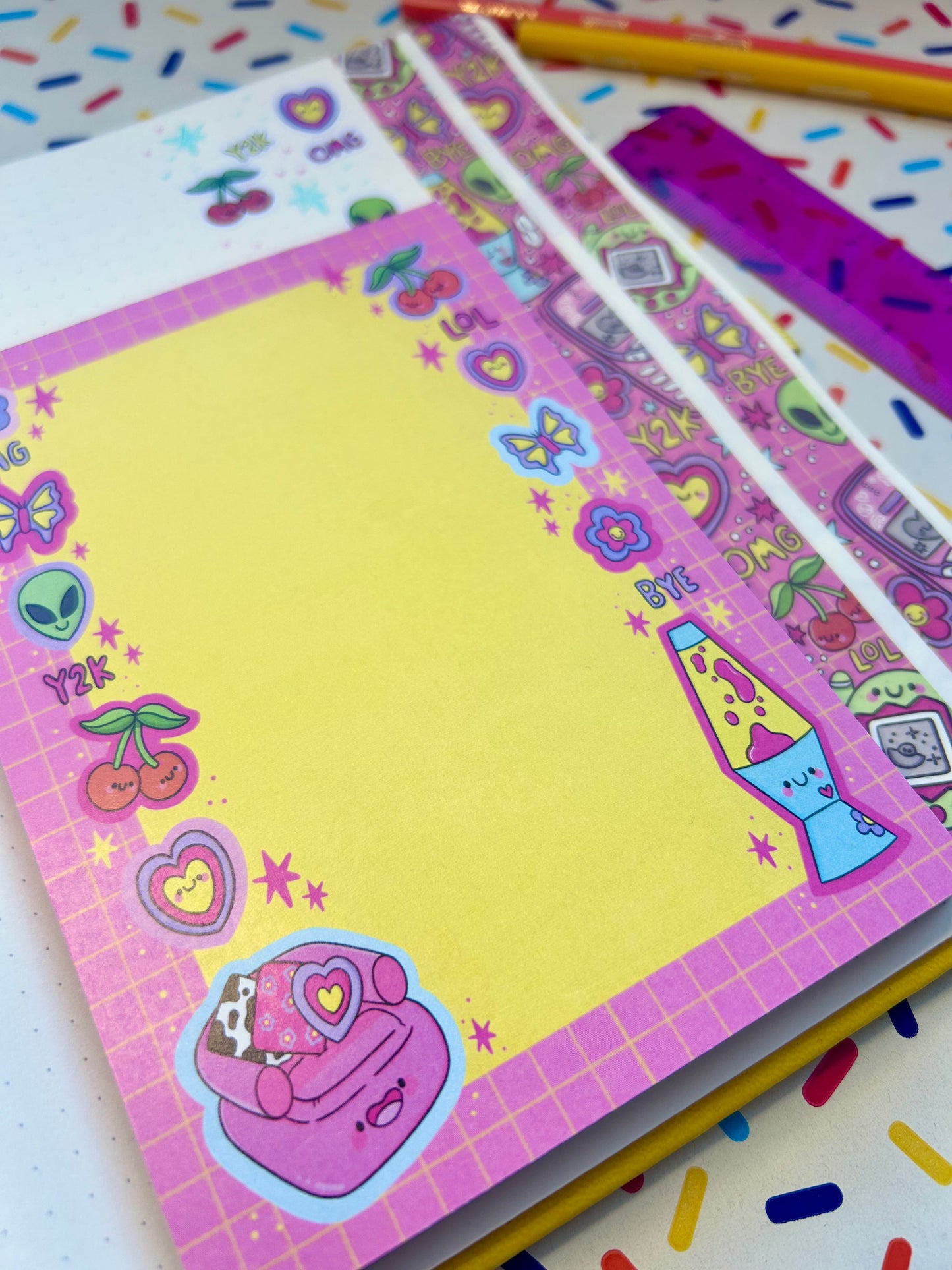 Y2K Nostalgia Notepad