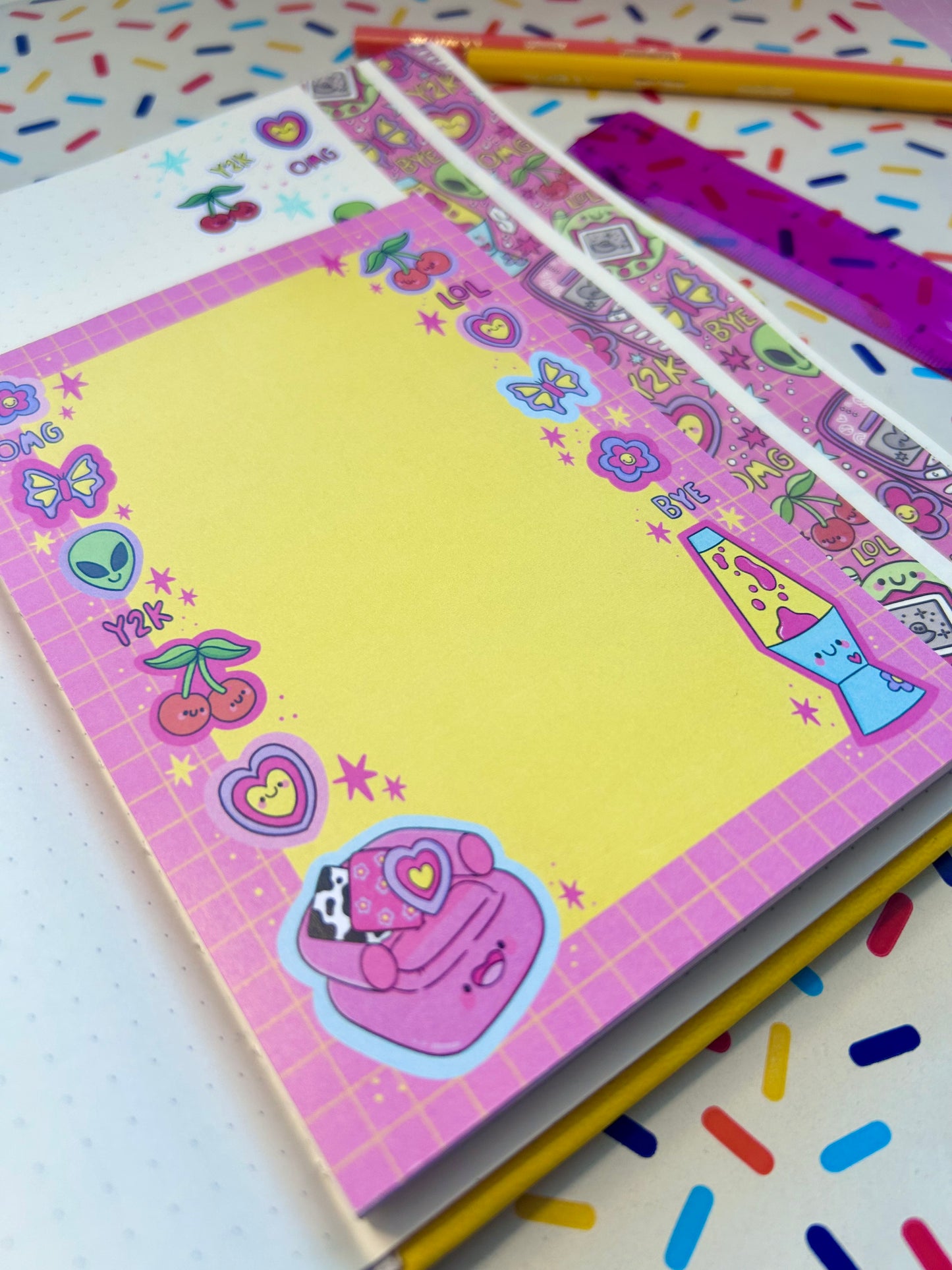 Y2K Nostalgia Notepad