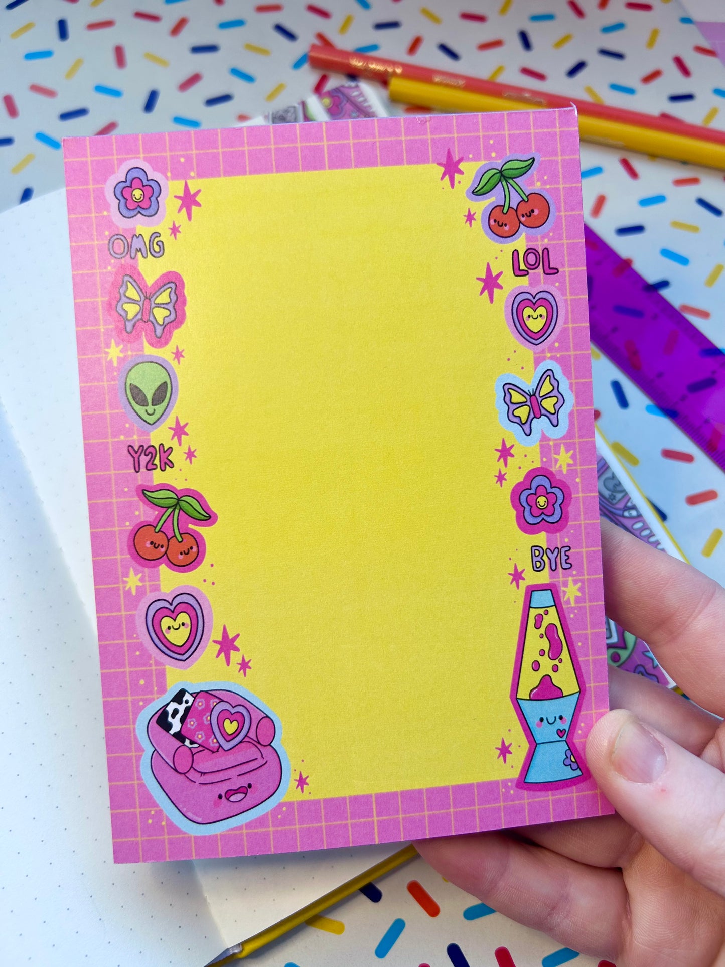 Y2K Nostalgia Notepad