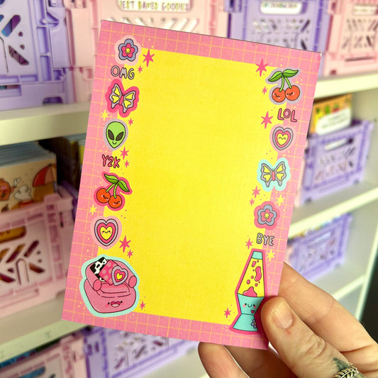 Y2K Nostalgia Notepad