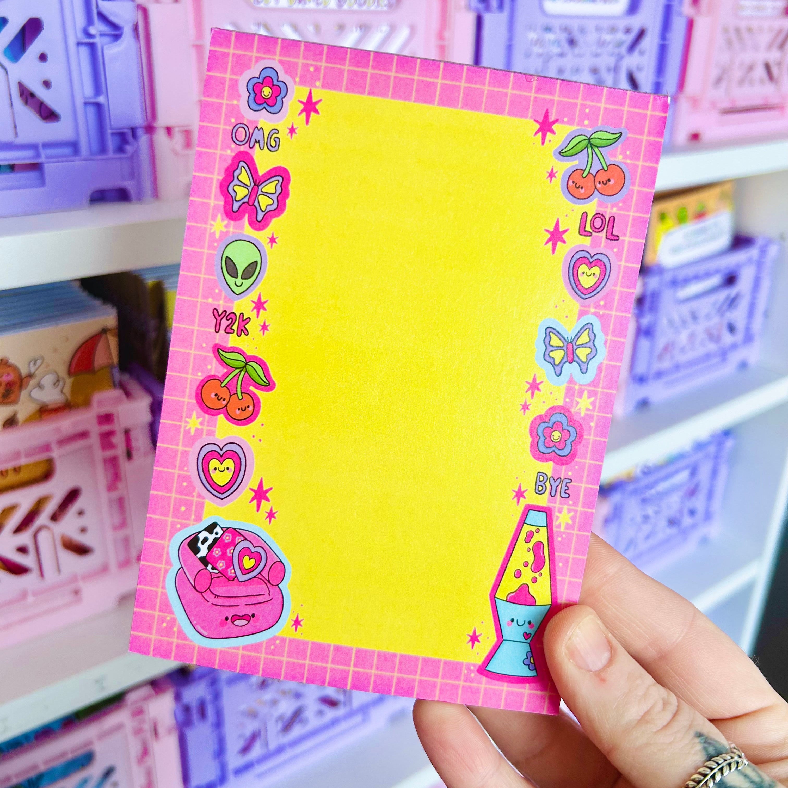 Y2K Nostalgia Notepad – kellylou
