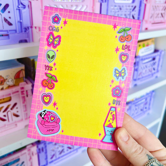 Y2K Nostalgia Notepad