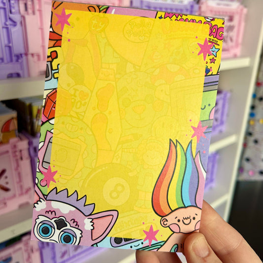 90s Nostalgia Notepad