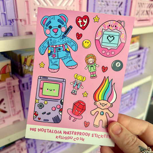 90s Nostalgia - Vinyl Sticker Sheet