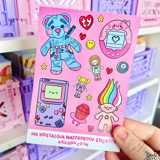 90s Nostalgia - Vinyl Sticker Sheet