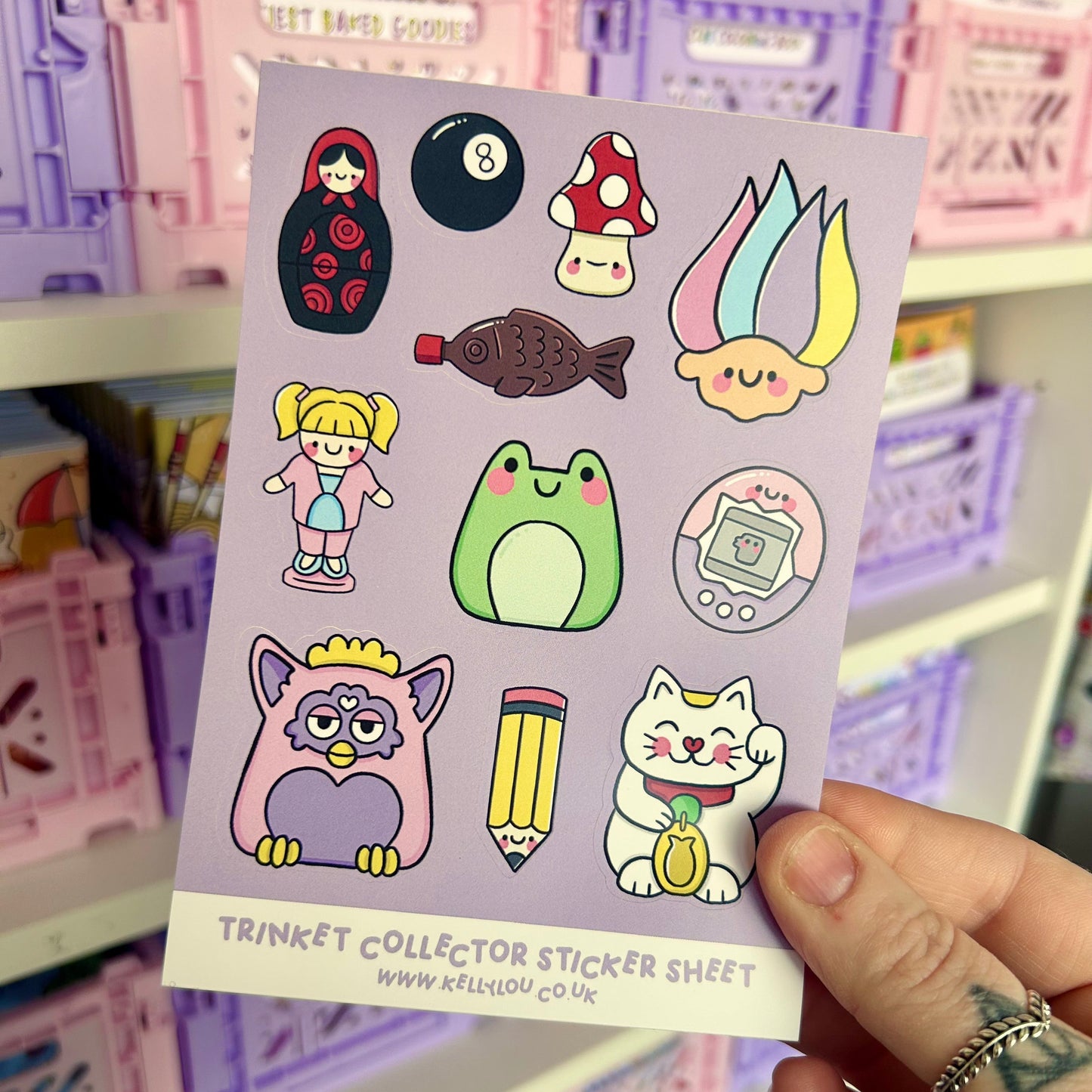 Trinket Collector - Vinyl Sticker Sheet