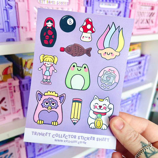 Trinket Collector - Vinyl Sticker Sheet