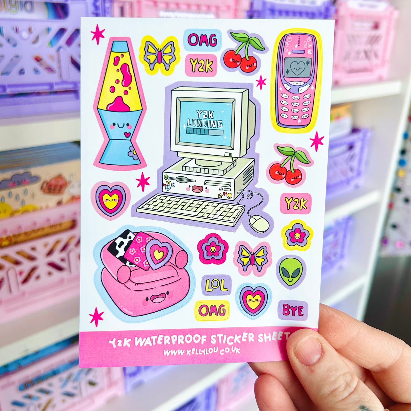 Y2K Nostalgia - Vinyl Sticker Sheet