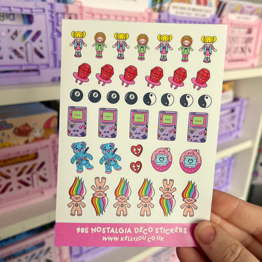 90s Nostalgia - Deco Sticker Sheet