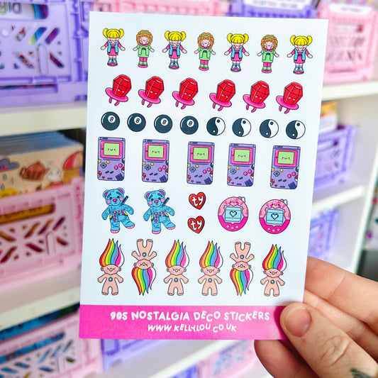 90s Nostalgia - Deco Sticker Sheet
