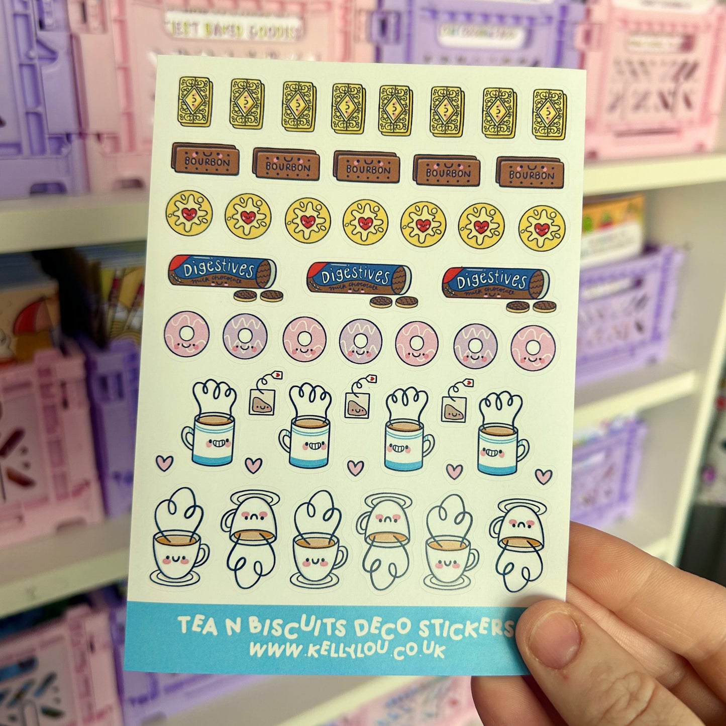 Tea & Biscuits - Deco Sticker Sheet