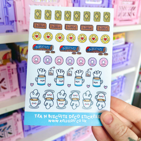Tea & Biscuits - Deco Sticker Sheet