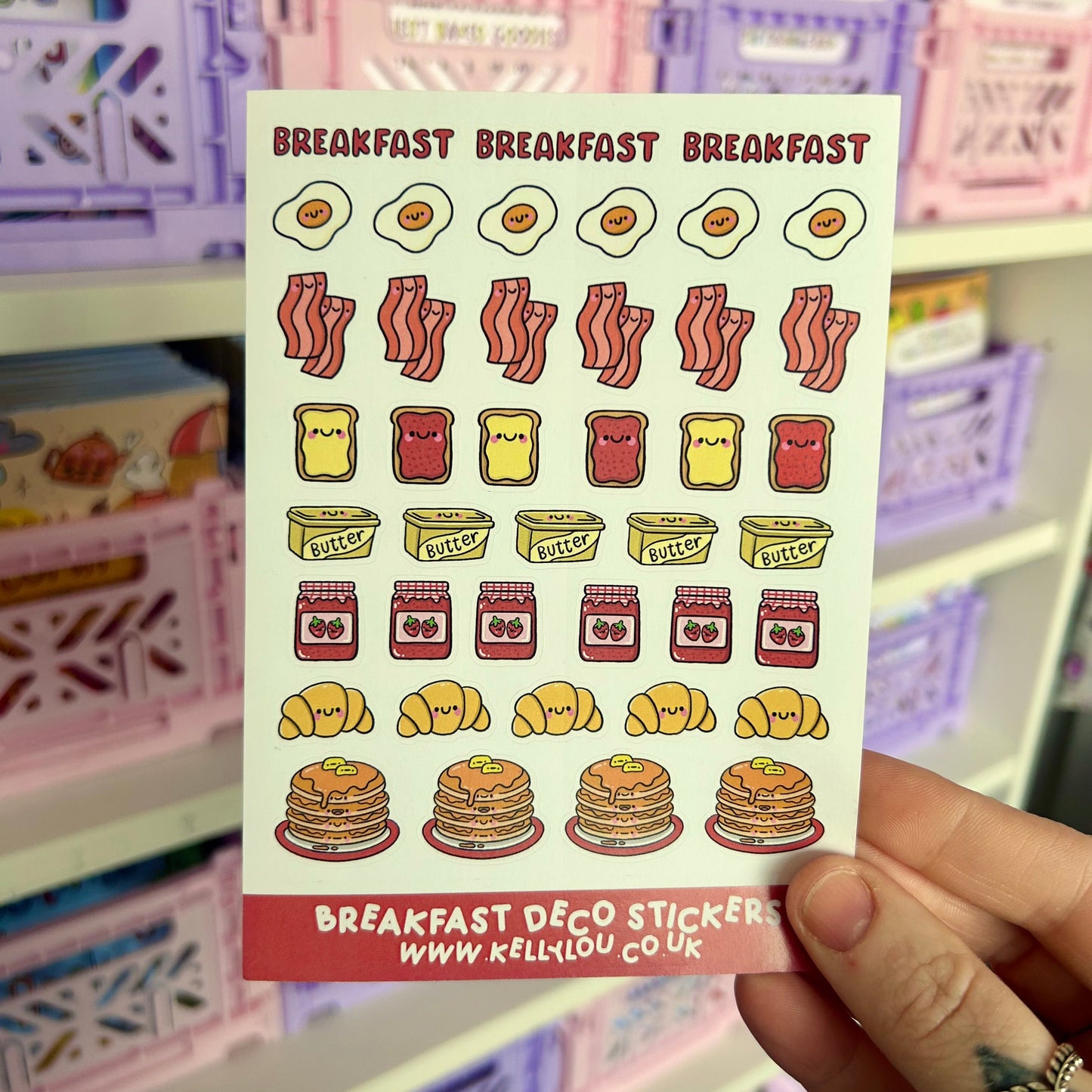 Breakfast - Deco Sticker Sheet
