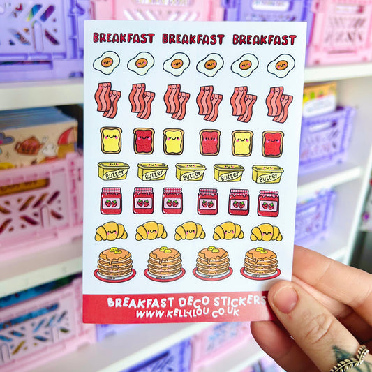 Breakfast - Deco Sticker Sheet