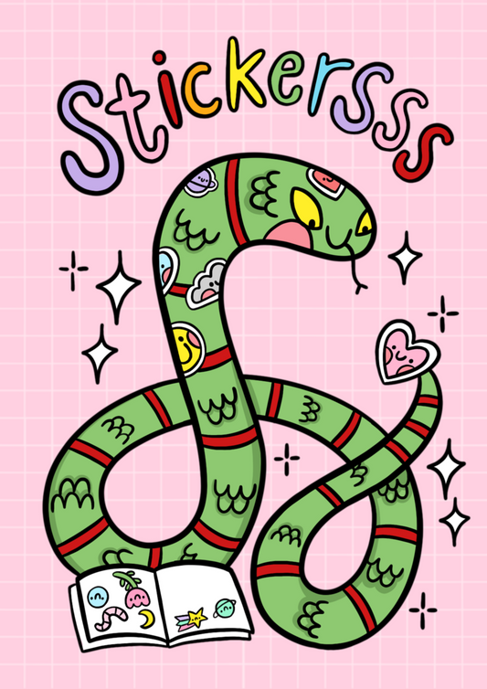 PREORDER Sid The Snake - Reusable Sticker Book
