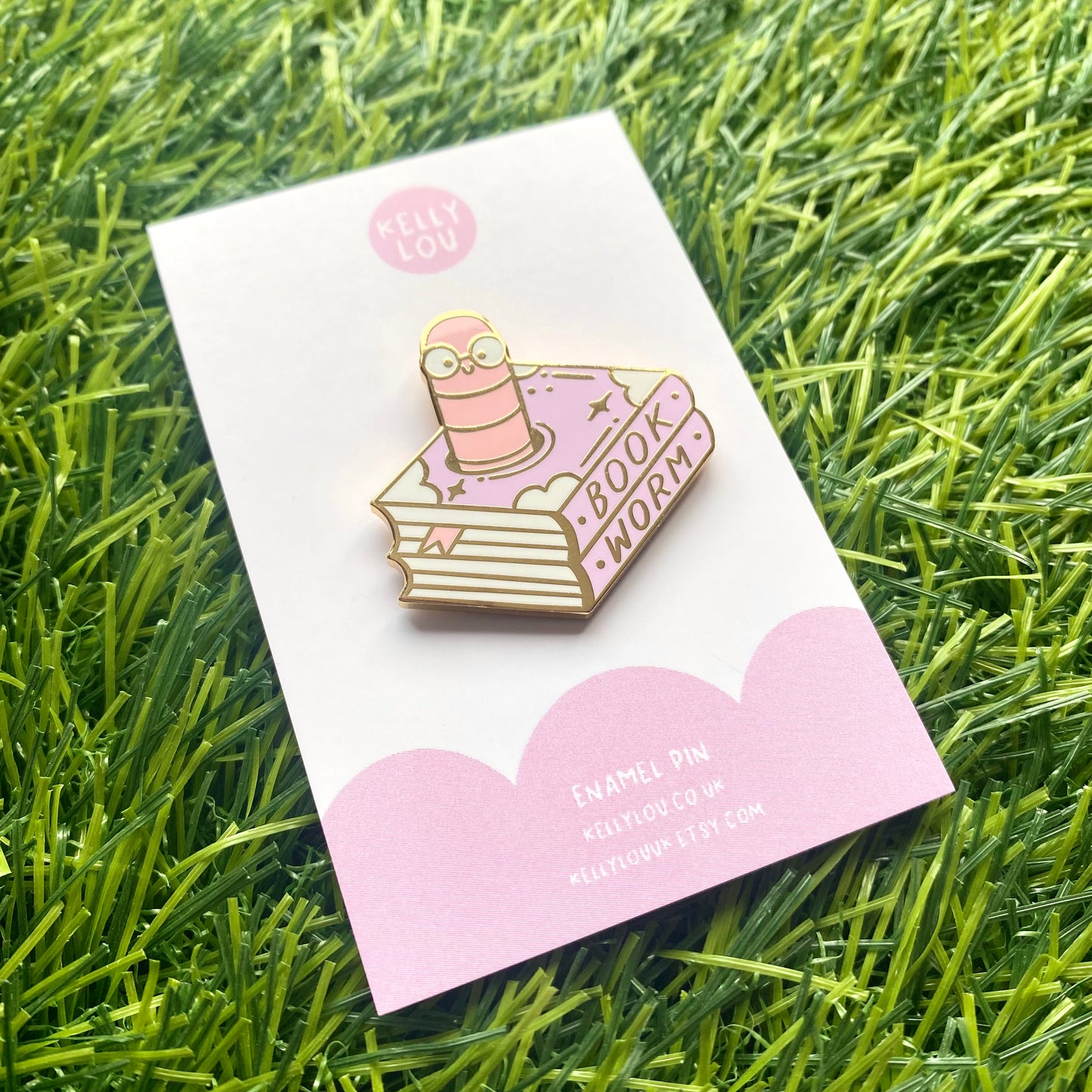 Bookworm Enamel Pin