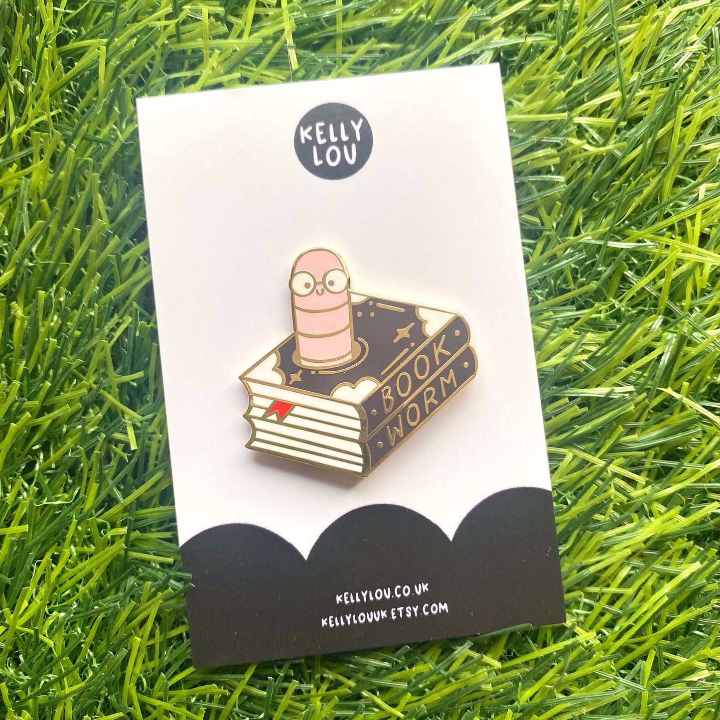 Bookworm Enamel Pin