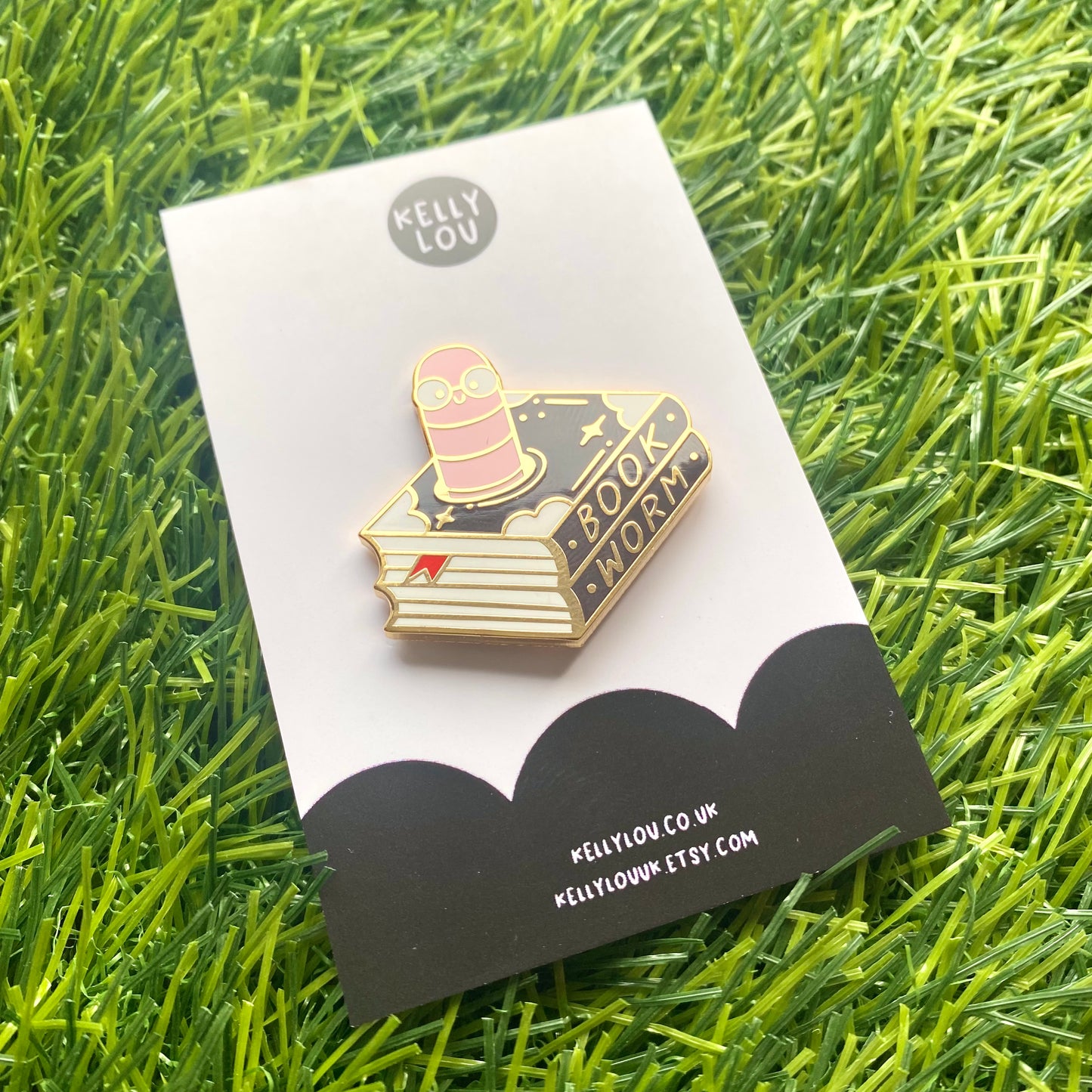 Bookworm Enamel Pin