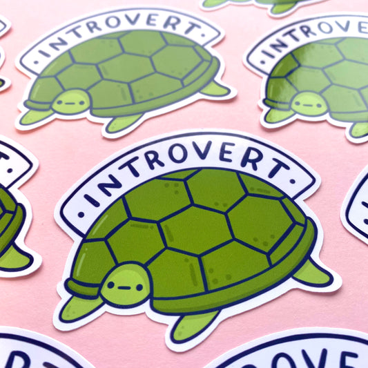 Introvertle Glossy Sticker
