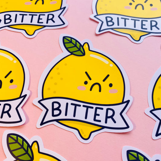 Bitter Lemon Glossy Sticker