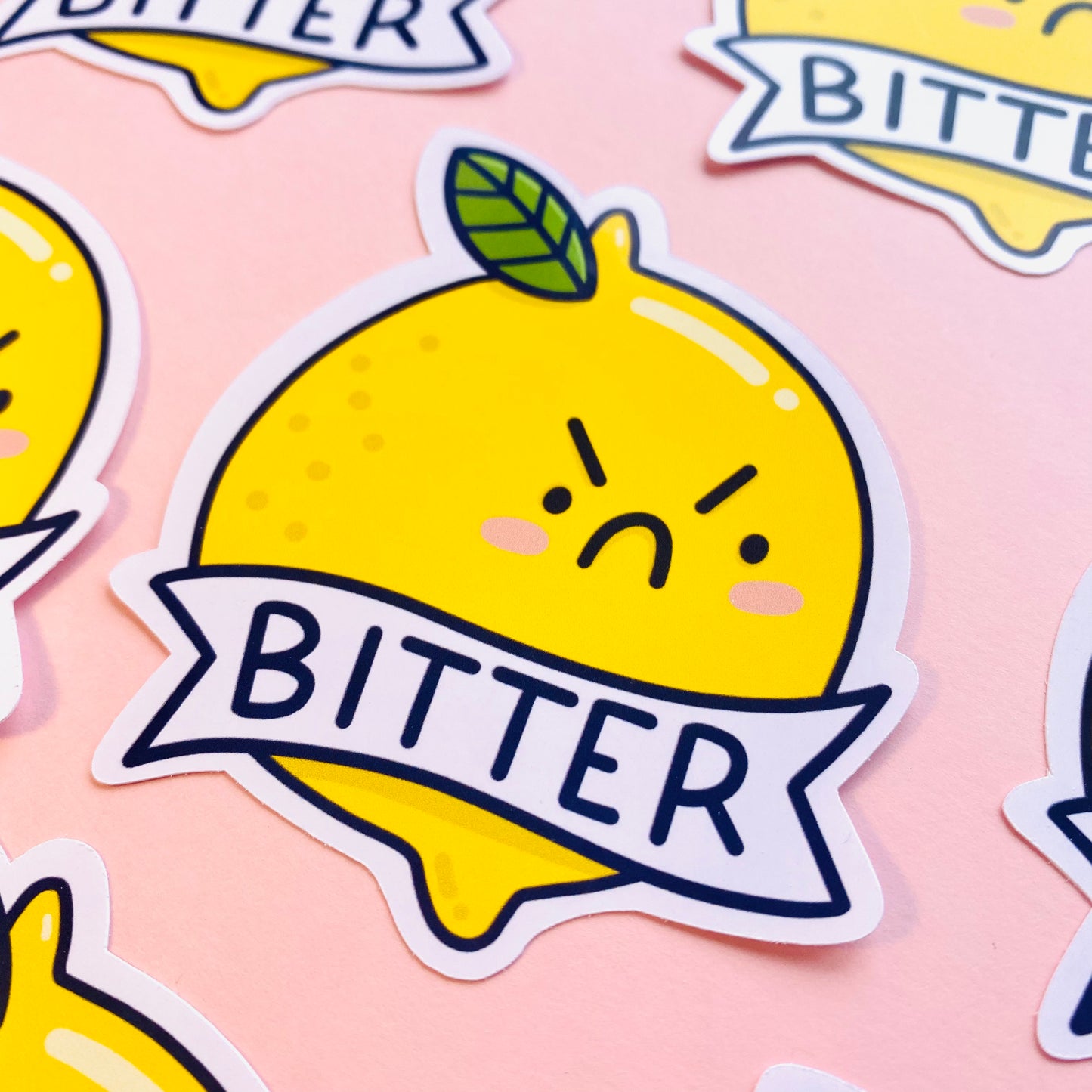 Bitter Lemon Glossy Sticker