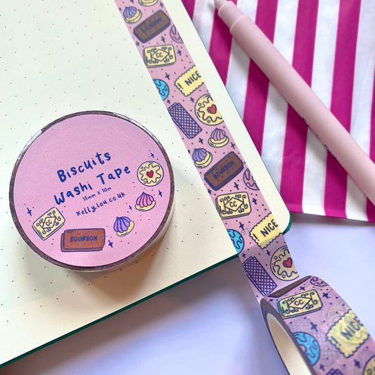Biscuits Vertical Washi Tape